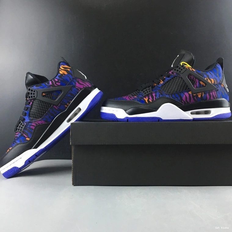 Retro 4 BQ9043-005 Violet - Black Rush (GS) Jordan 0509